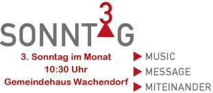SonntagHoch3-Logo mit regelmäßiger Zeit