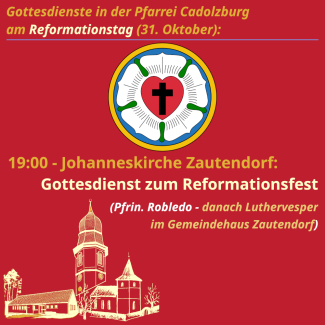 Gottesdienste Reformationstag