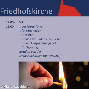 Nacht der offenen Kirchen - Programm Friedhofskirche